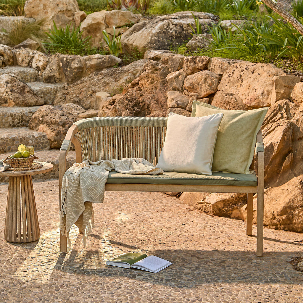 Shiro Wooden Garden Bench - Green