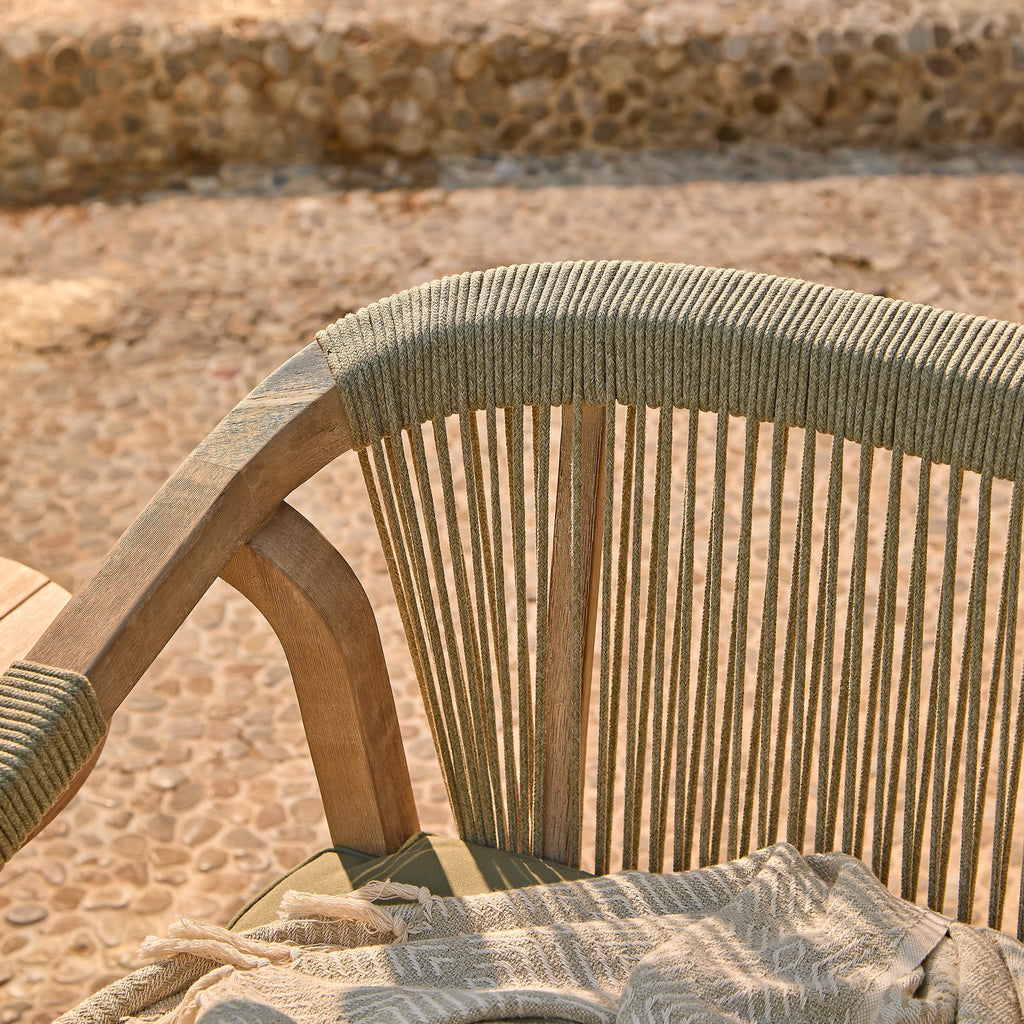 Shiro Wooden Garden Bench - Green
