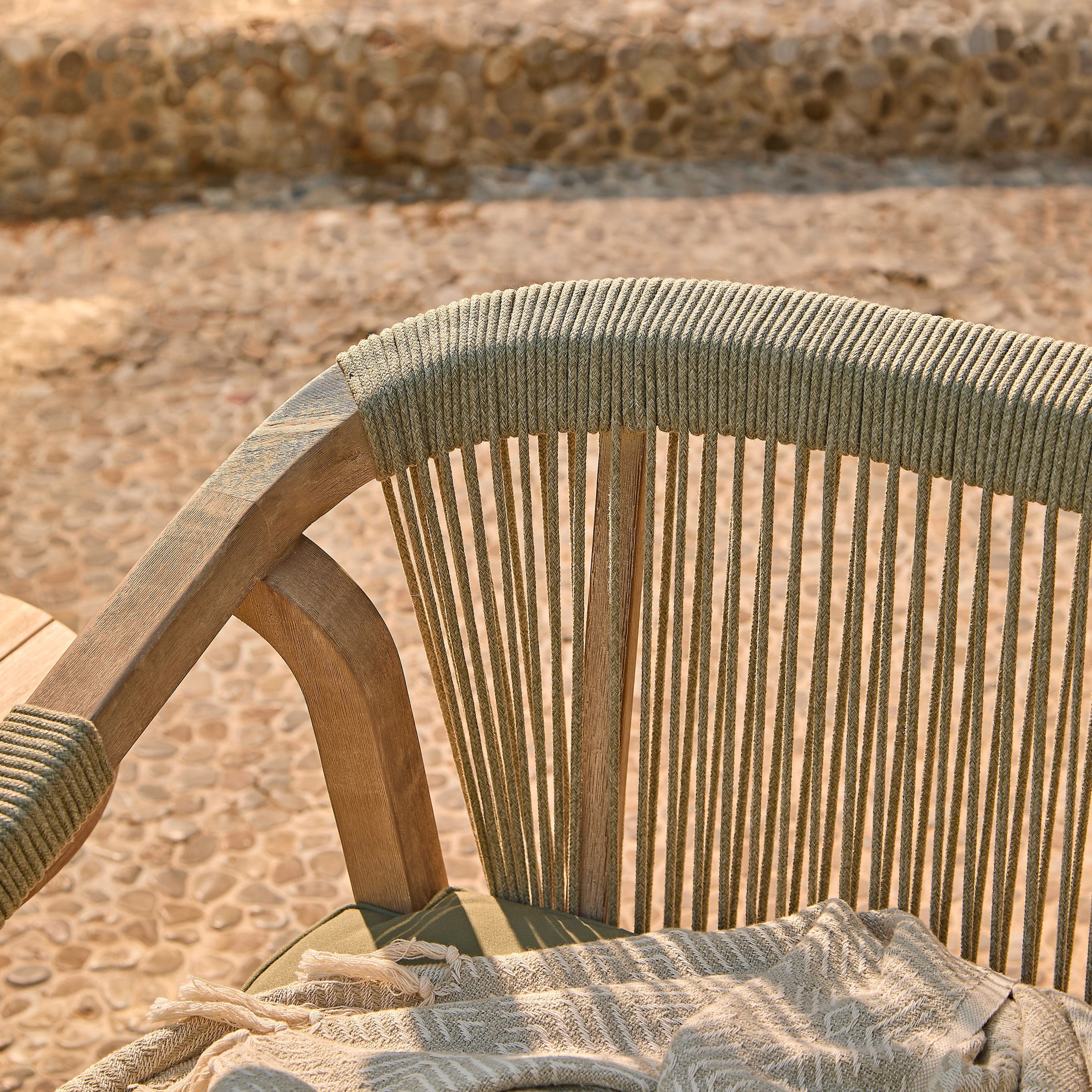 Shiro Wooden Garden Bench - Green