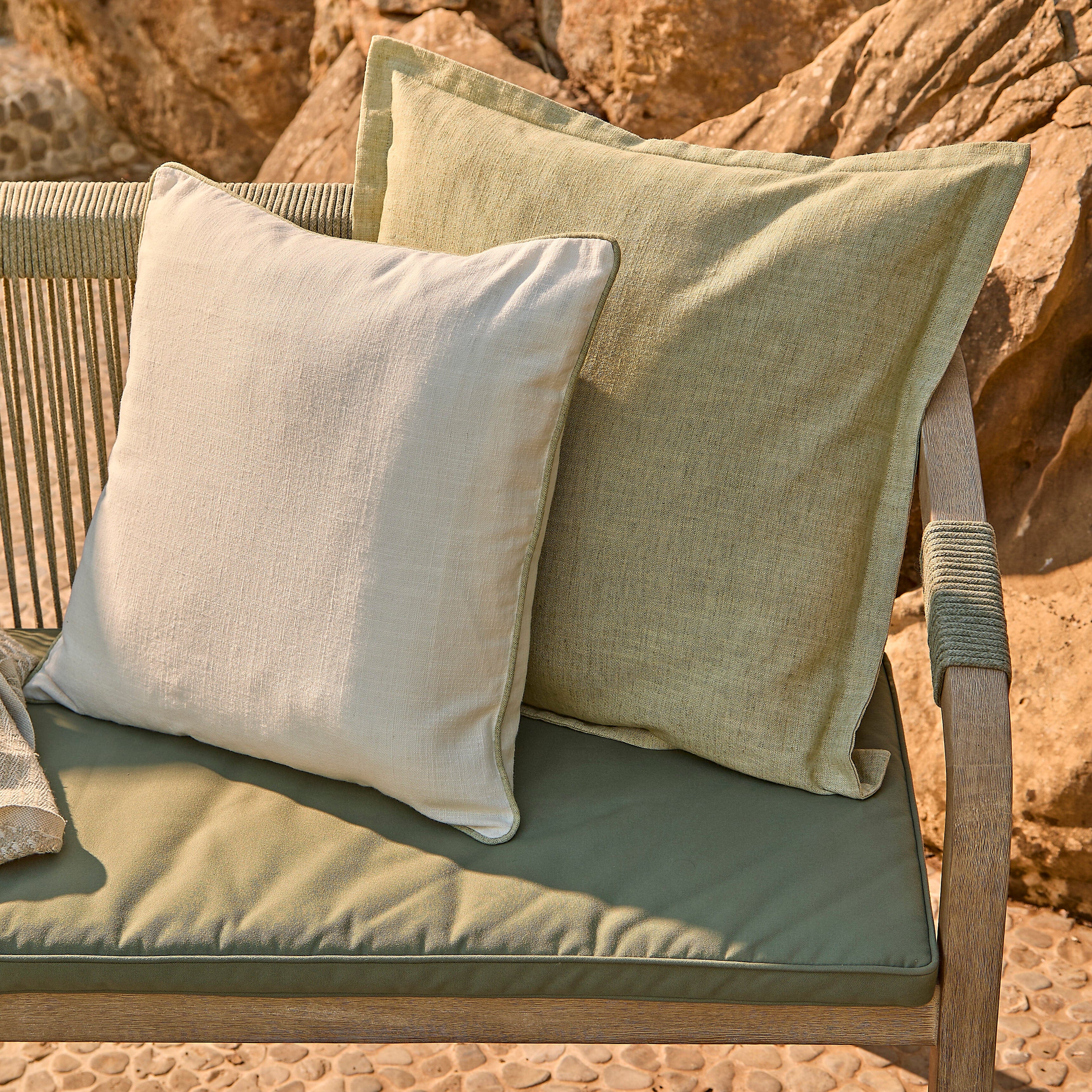 Shiro Wooden Garden Bench - Green