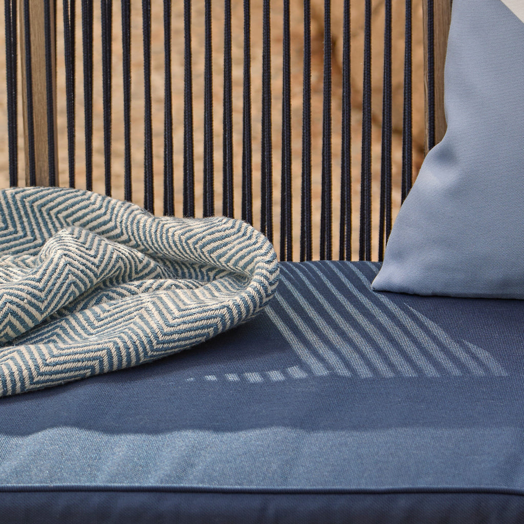 Shiro Wooden Garden Bench - Navy