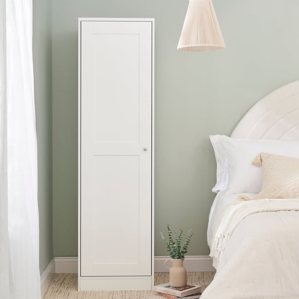 Stevie Single Wardrobe - White
