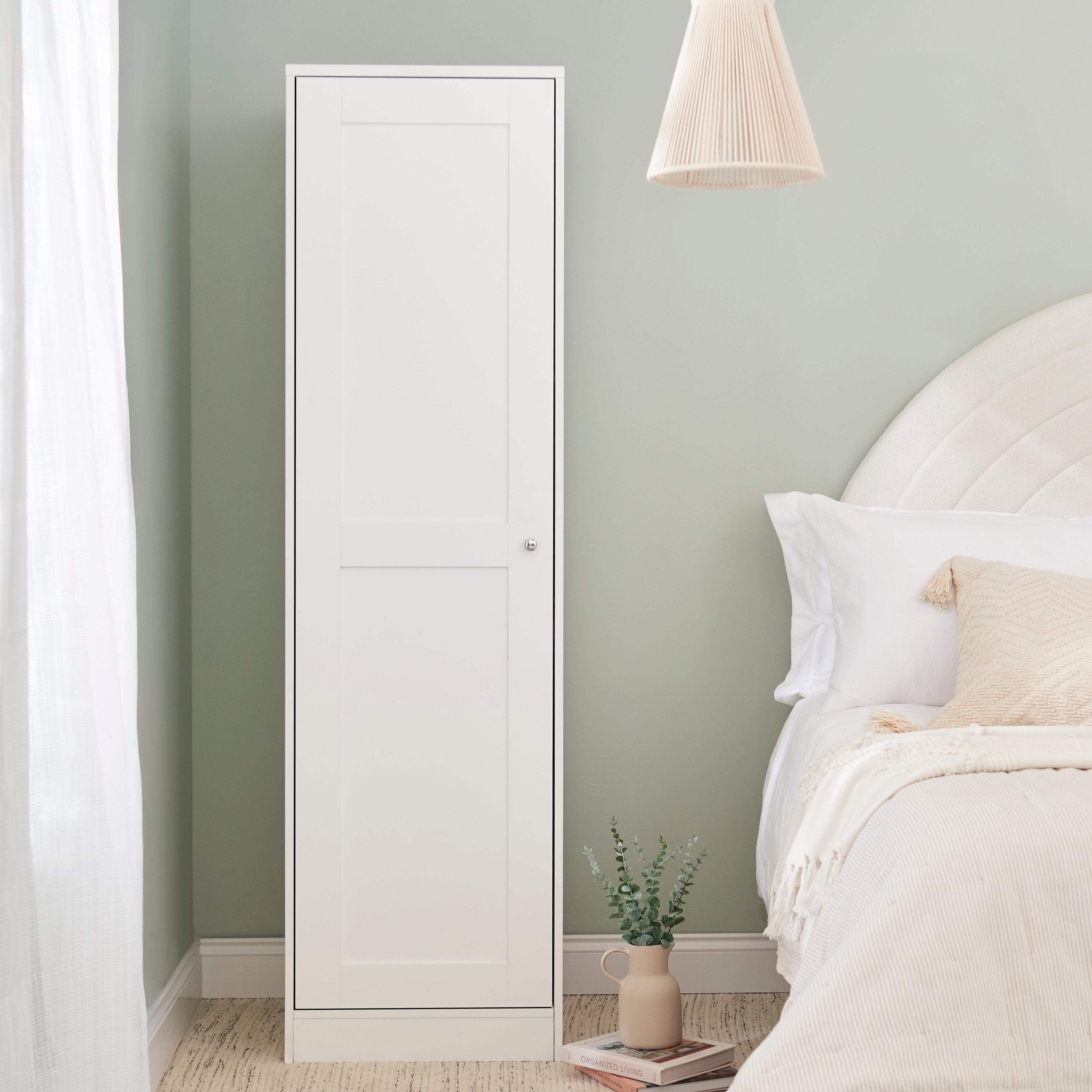 Stevie Single Wardrobe - White