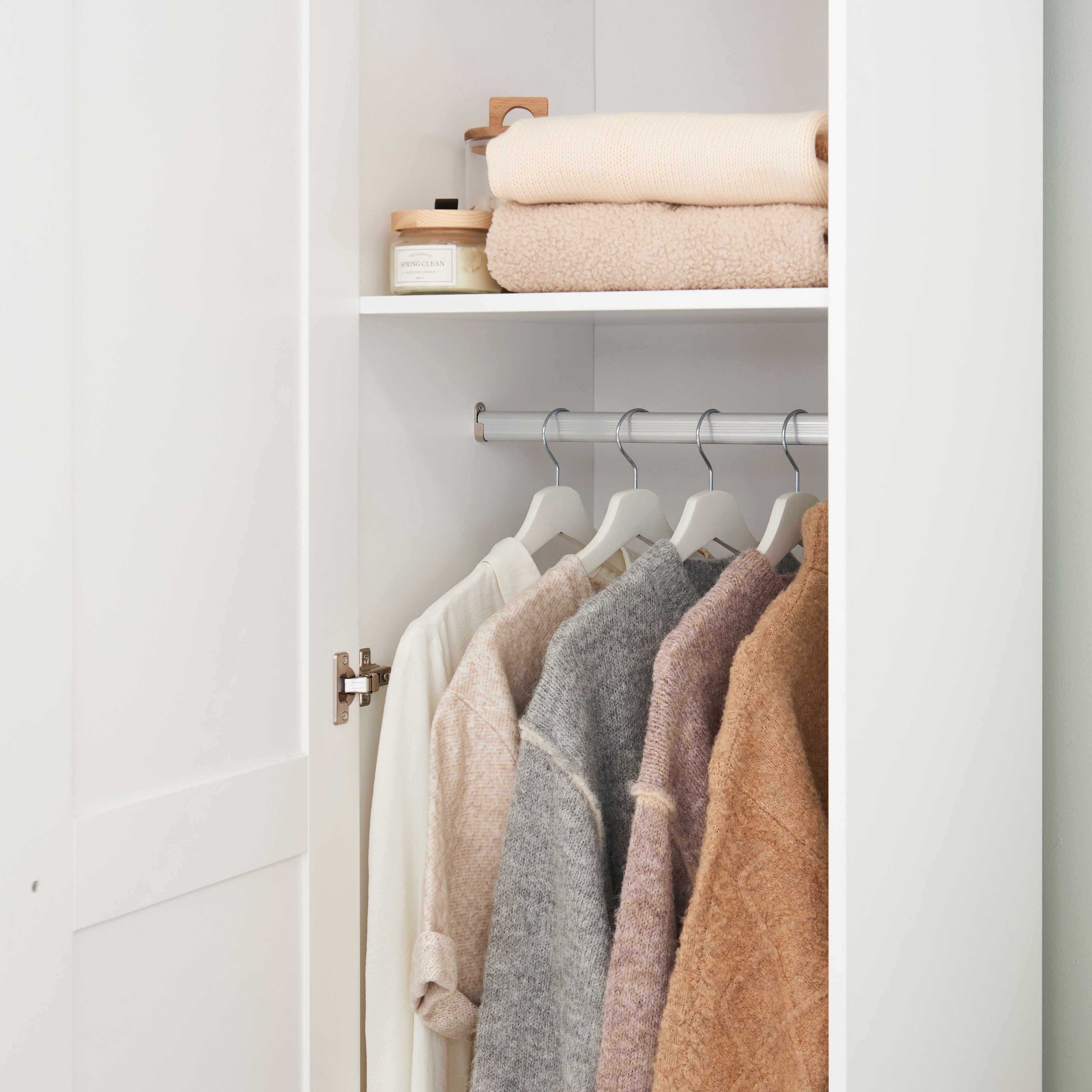 Stevie Single Wardrobe - White