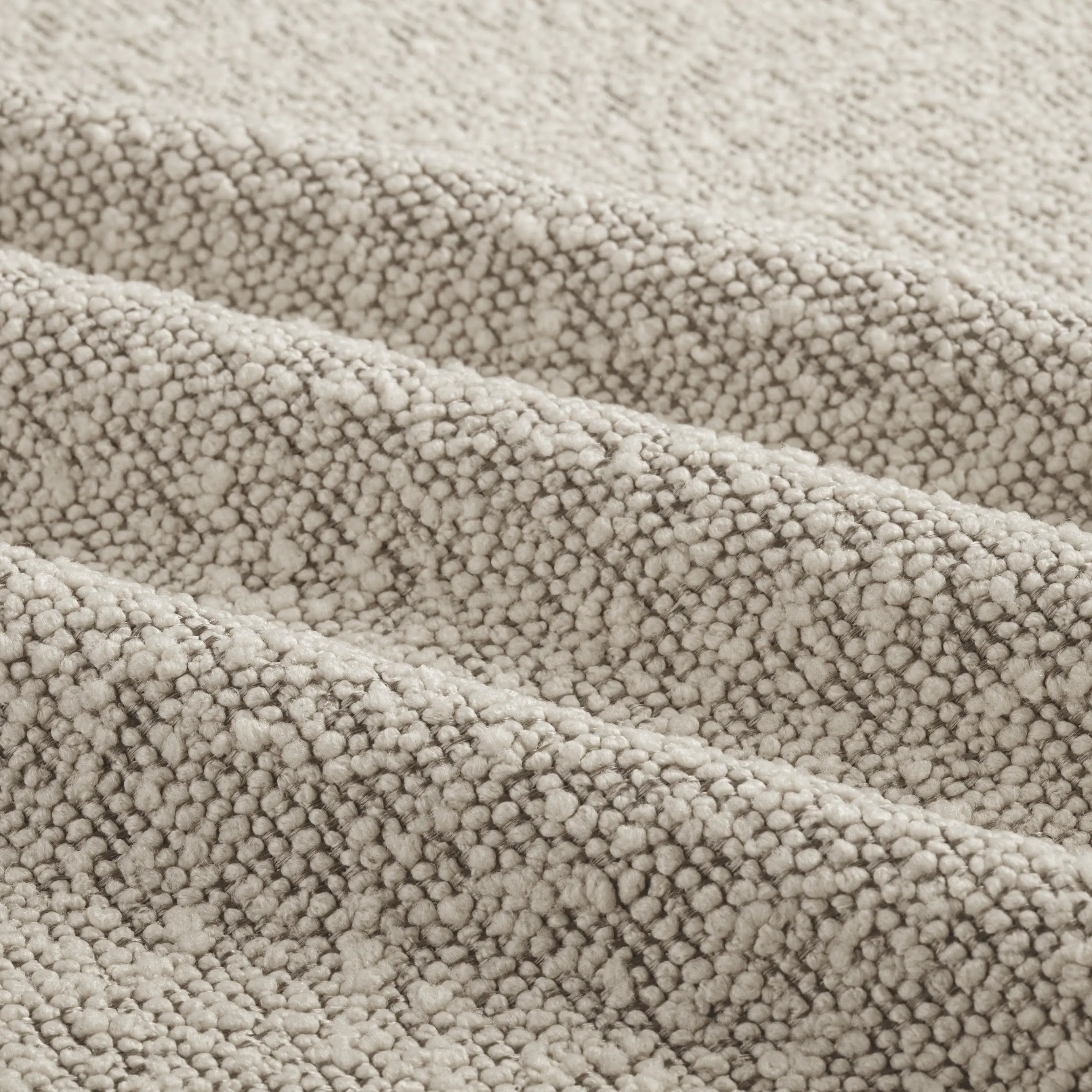 Ivan Storage Ottoman | Speckled Stone Sustainable Boucle