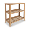 Albany Oak & Rattan Small Bookshelf