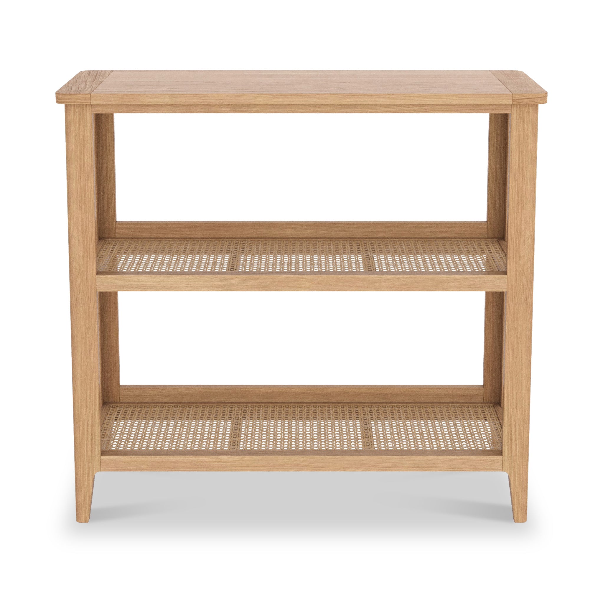 Albany Oak & Rattan Small Bookshelf
