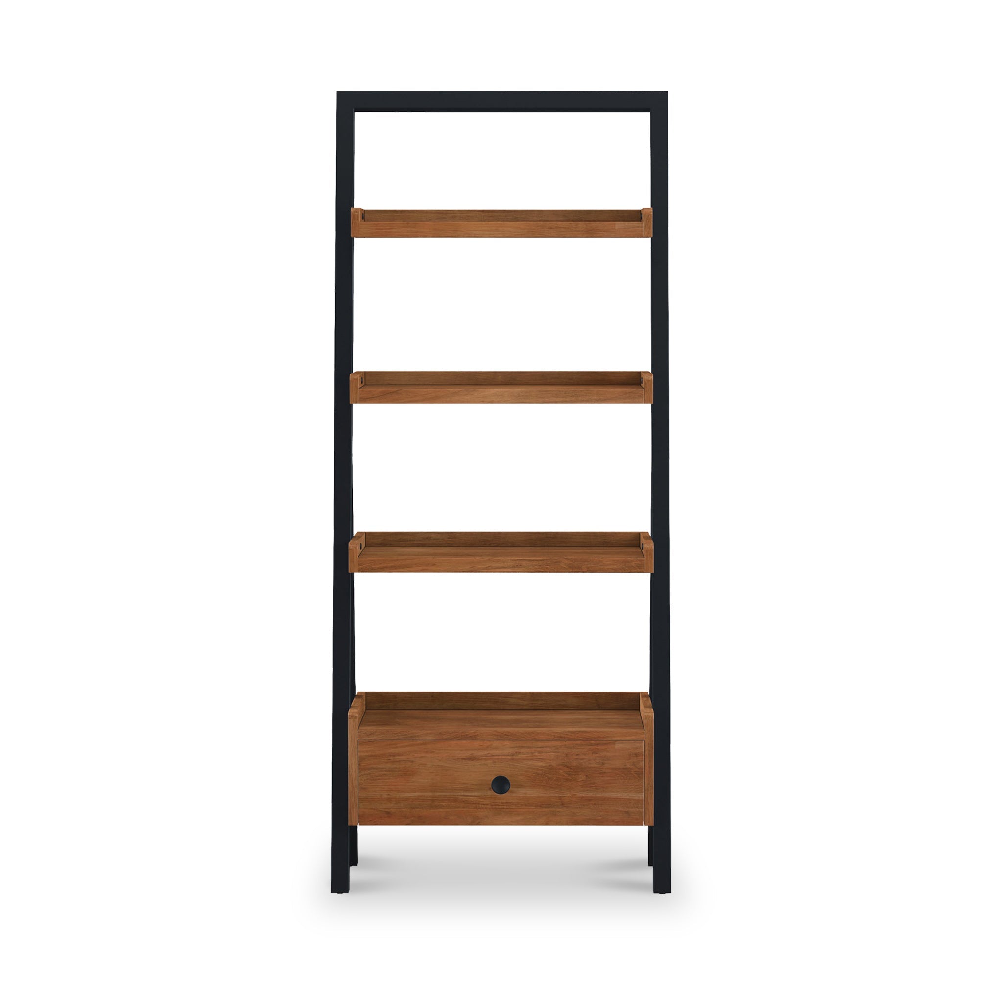 Dunstan Acacia Ladder Display Bookcase