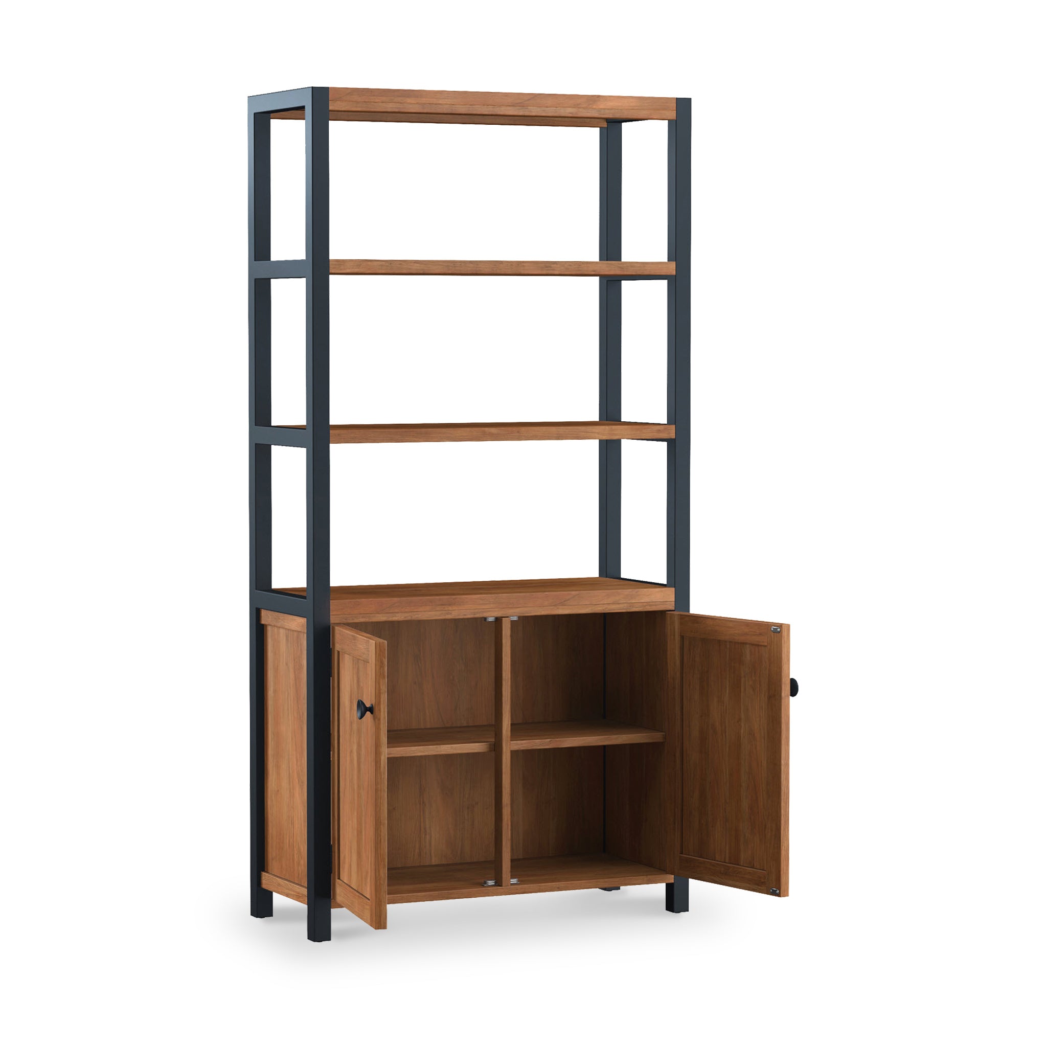 Dunstan Acacia Tall Display Bookcase