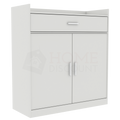 Dalby 2-Door 1-Drawer Shoe Cabinet, White