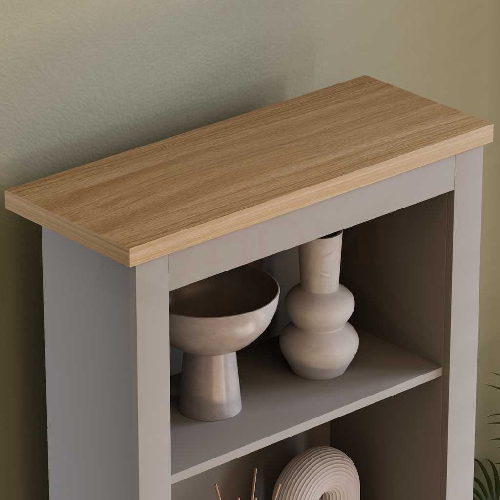 Arlington 4-Tier Bookcase - Grey