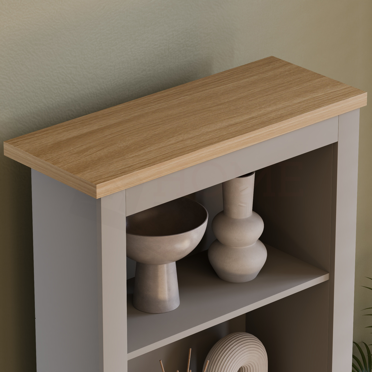 Arlington 4-Tier Bookcase - Grey