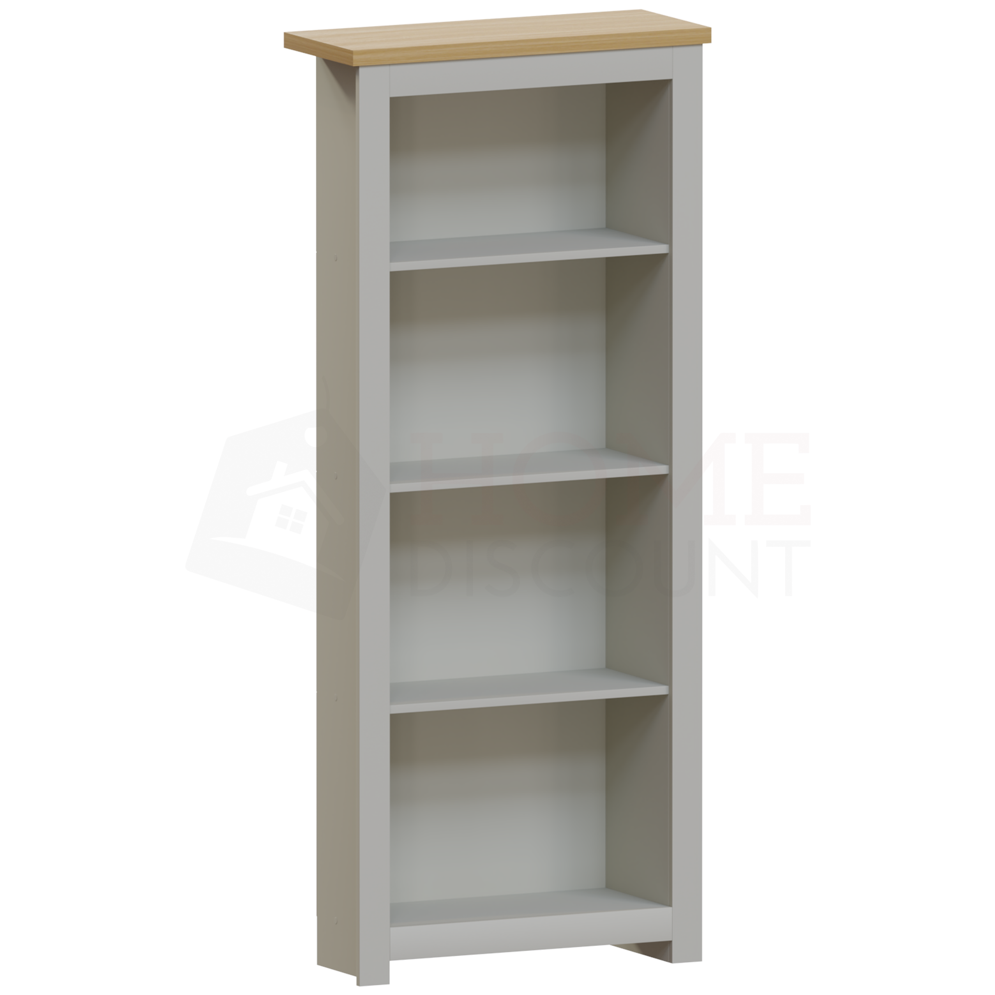 Arlington 4-Tier Bookcase - Grey