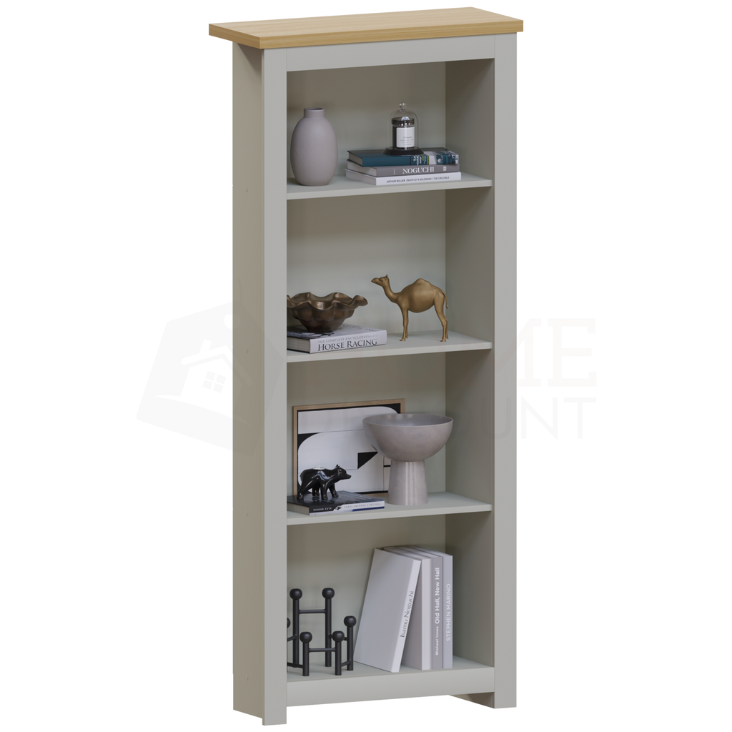 Arlington 4-Tier Bookcase - Grey