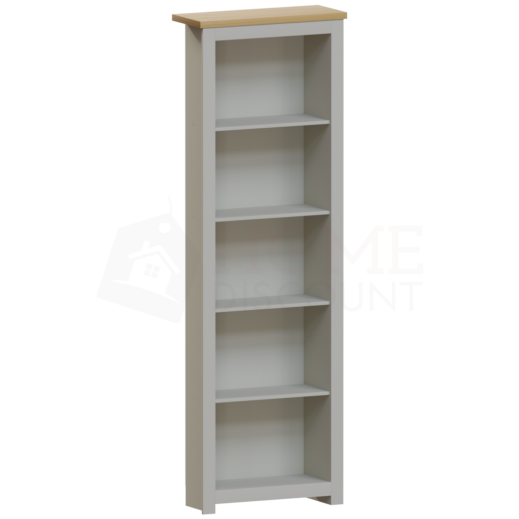 Arlington 5-Tier Bookcase - Grey