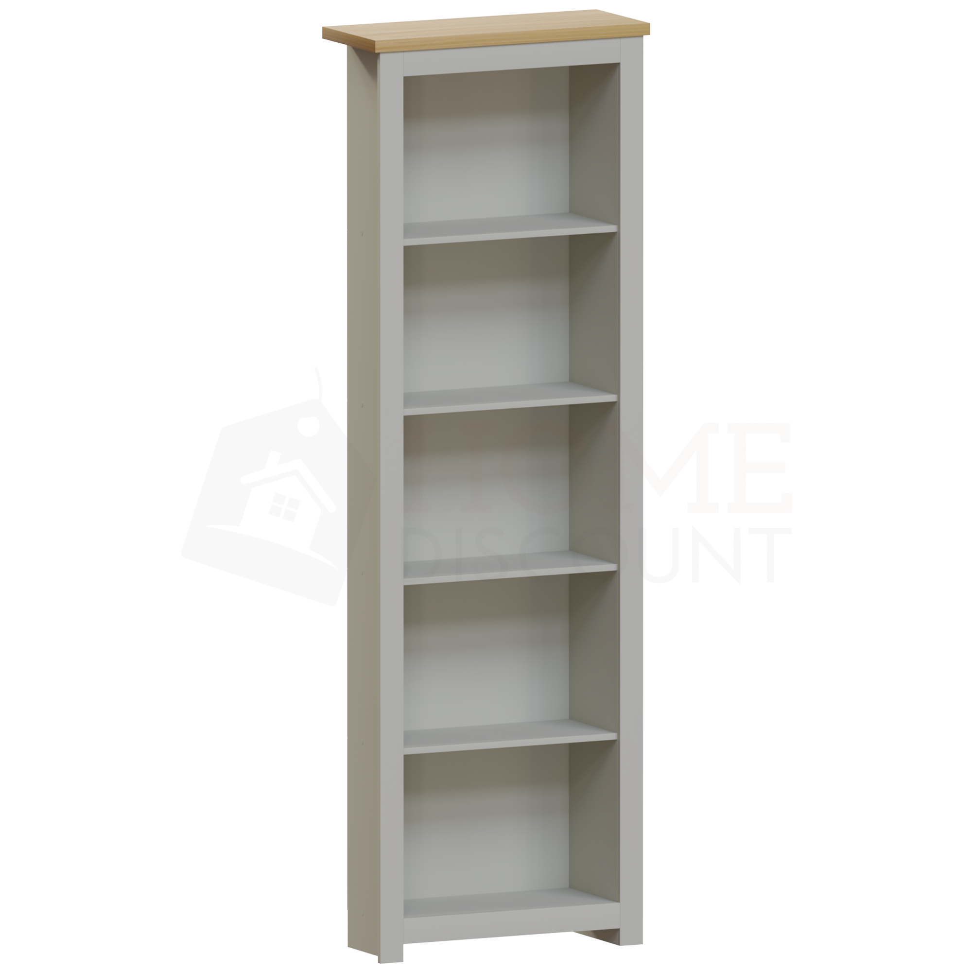 Arlington 5-Tier Bookcase - Grey