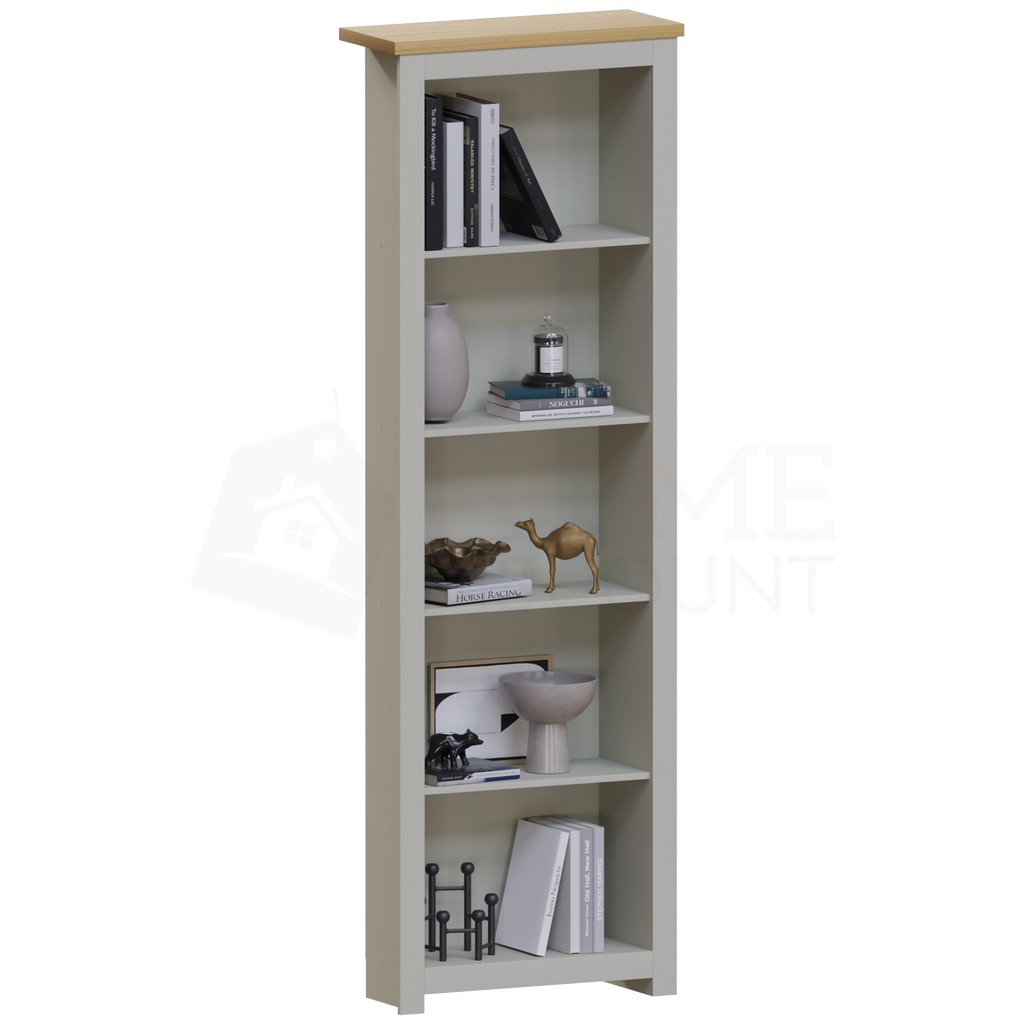 Arlington 5-Tier Bookcase - Grey
