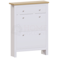 Arlington 2-Doors 1-Drawer Shoe Cabinet, White
