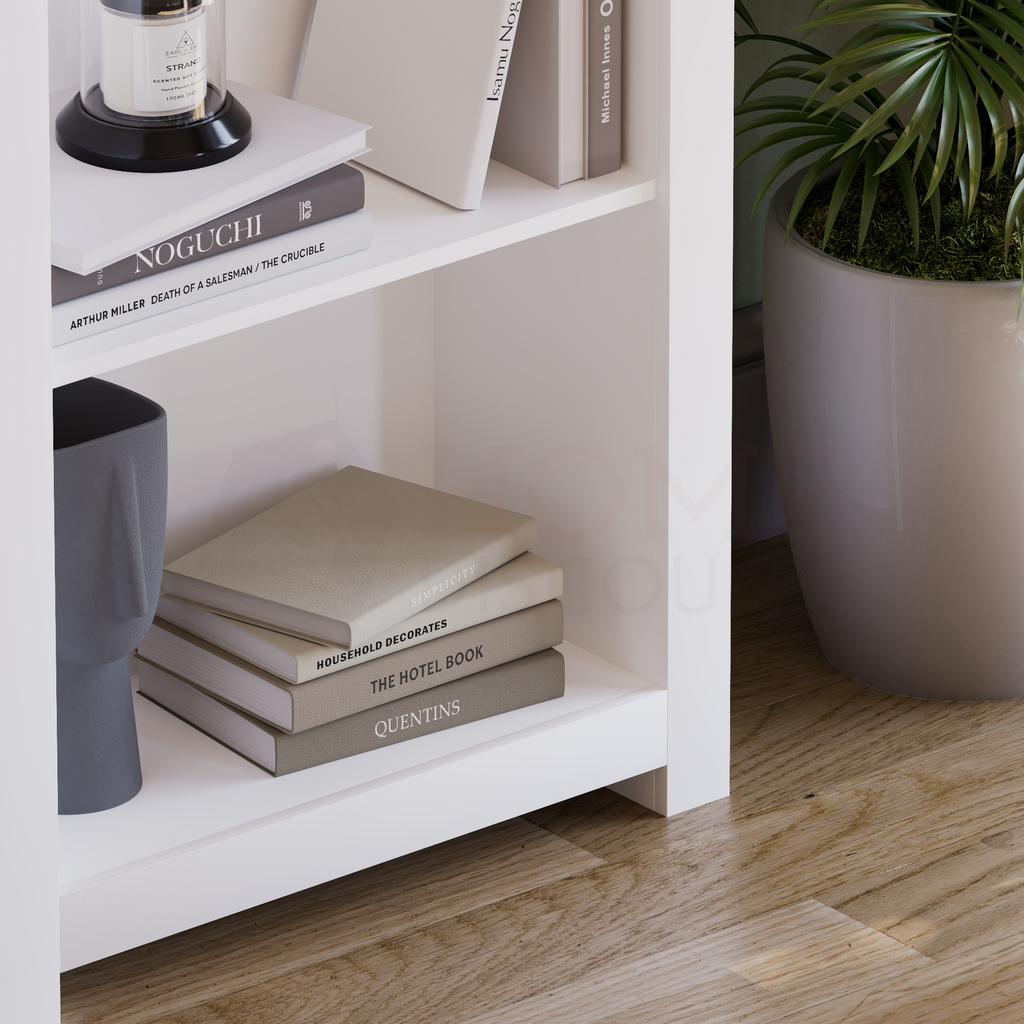 Arlington 4-Tier Bookcase - White