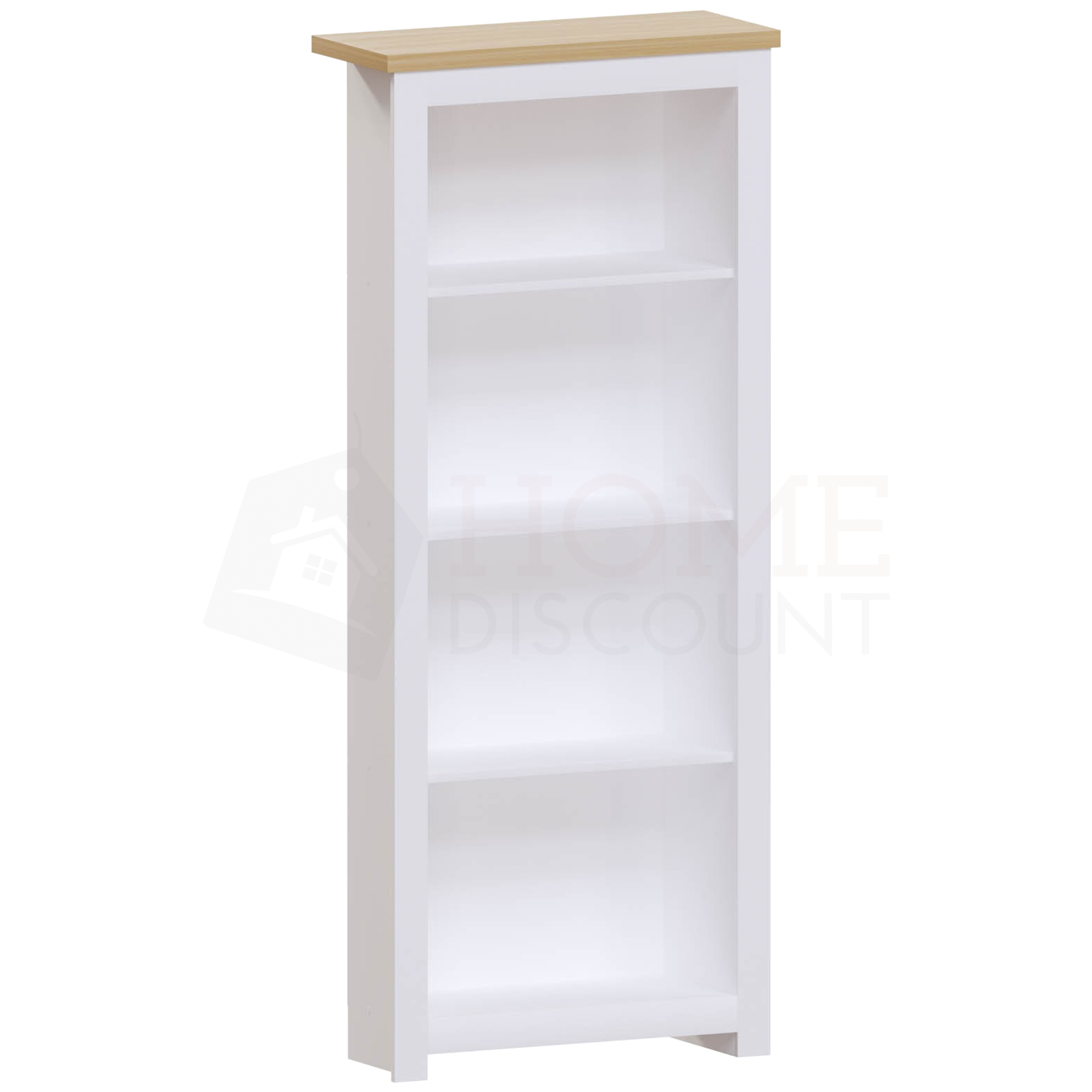 Arlington 4-Tier Bookcase - White
