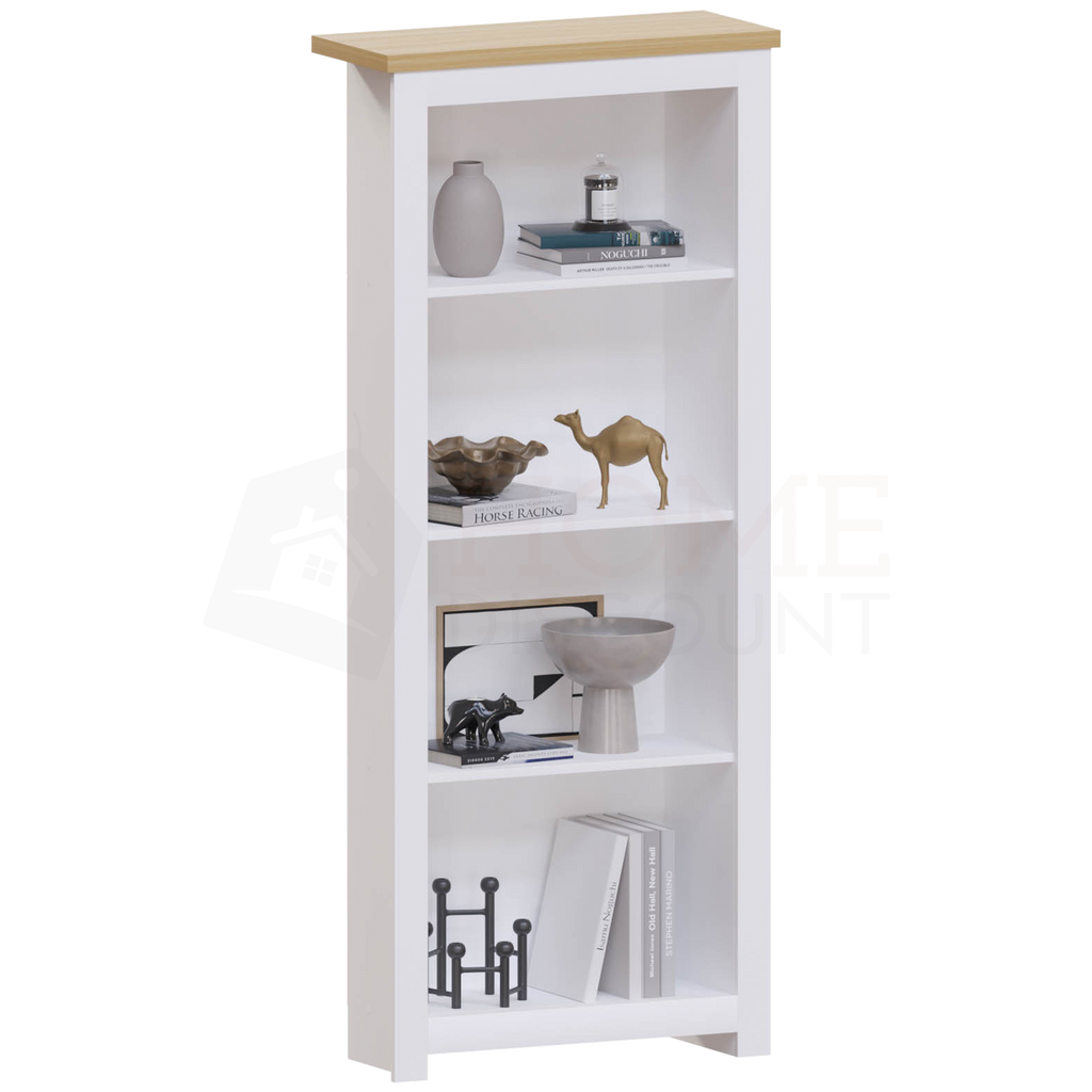 Arlington 4-Tier Bookcase - White