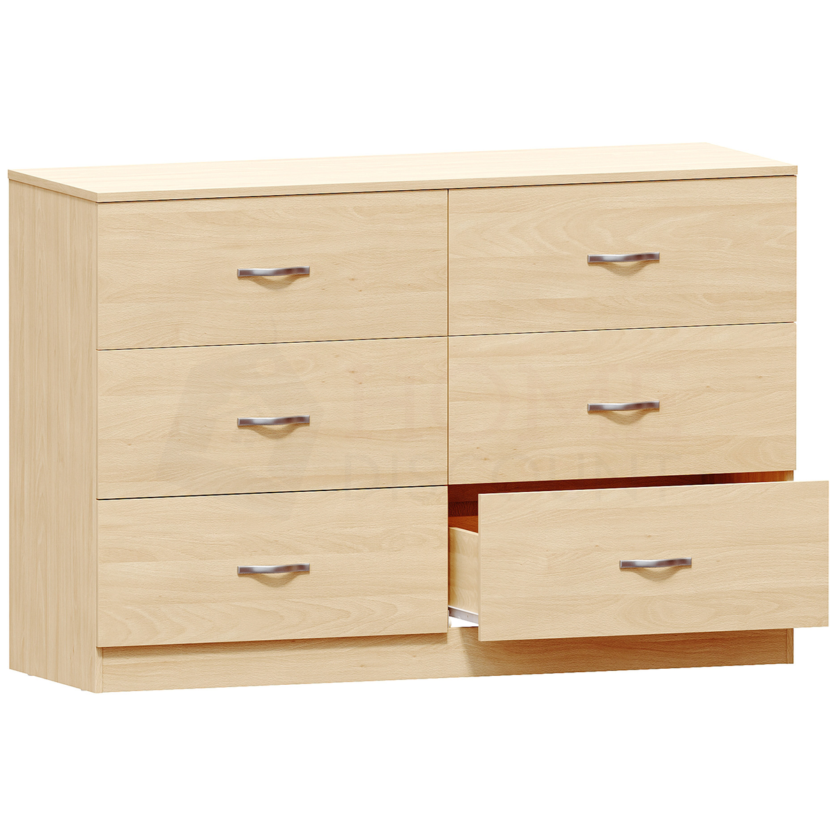 Riano 6-Drawer Chest, Pine