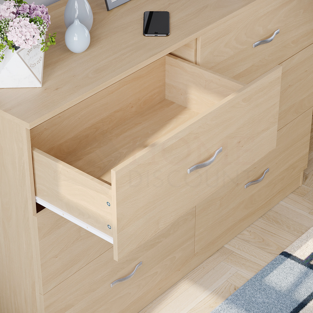 Riano 6-Drawer Chest, Pine