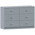 Riano 6-Drawer Chest, Grey