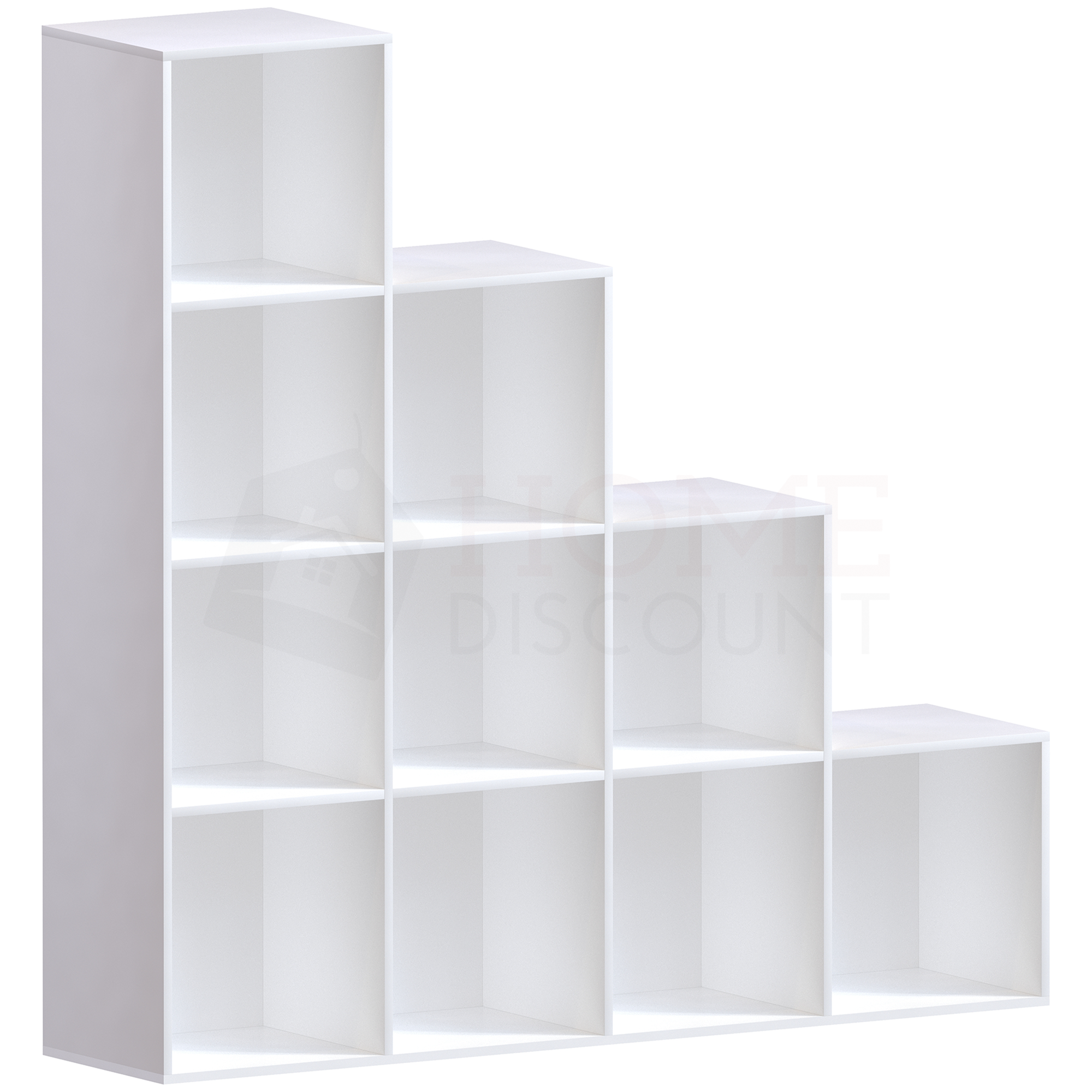 Durham 10-Cube Staircase Storage Unit - White