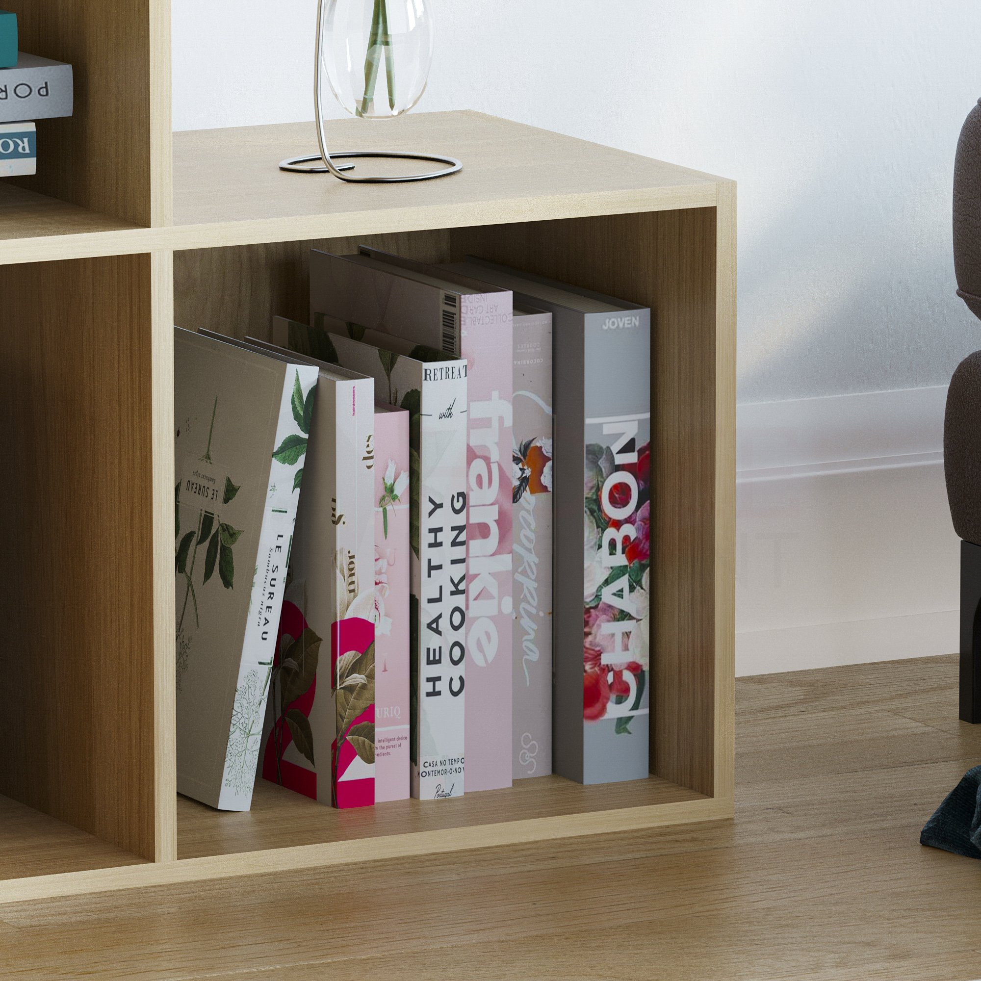 Durham 10-Cube Staircase Storage Unit - Oak
