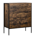 Brooklyn 4-Drawer Chest - Dark Wood