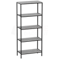 Brooklyn 5-Tier Bookcase - Grey
