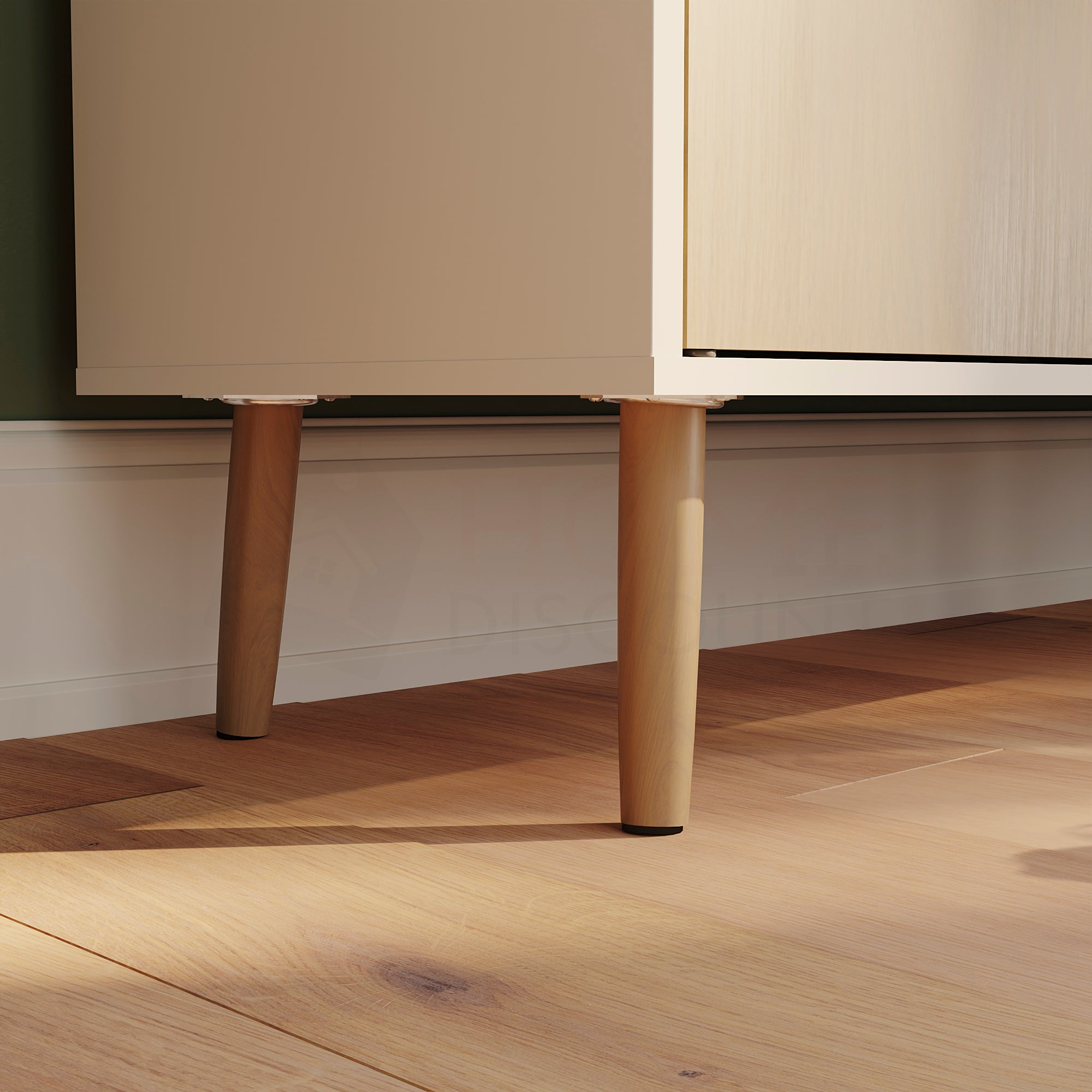 3 Door 1 Drawer Sideboard, Oak & White