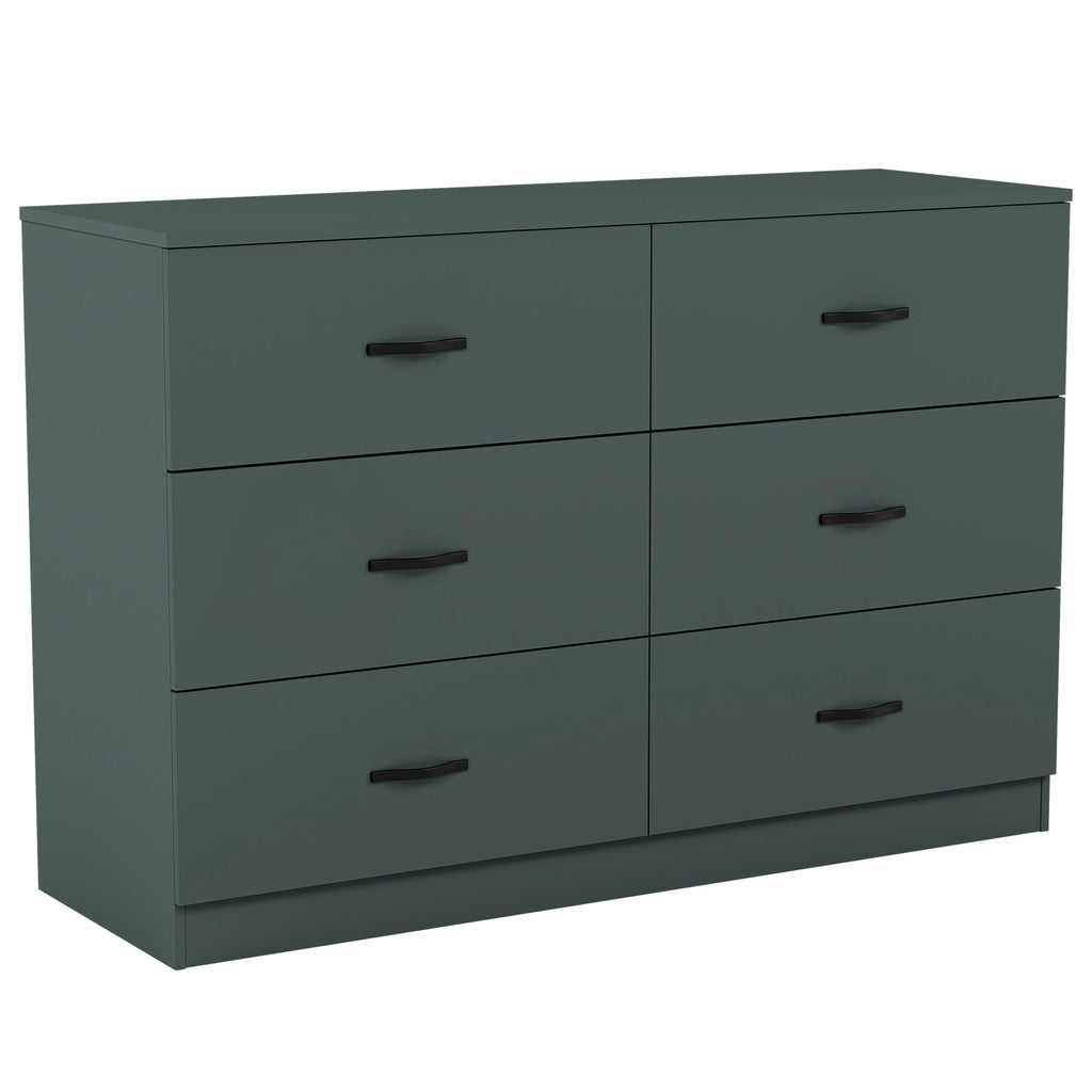 Riano 6 Drawer Chest, Jasper Green