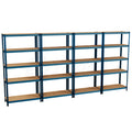 5-Tier Shelf, Large, Blue - 4 Bay