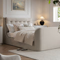 Hadley Champagne Velvet Ottoman TV Bed