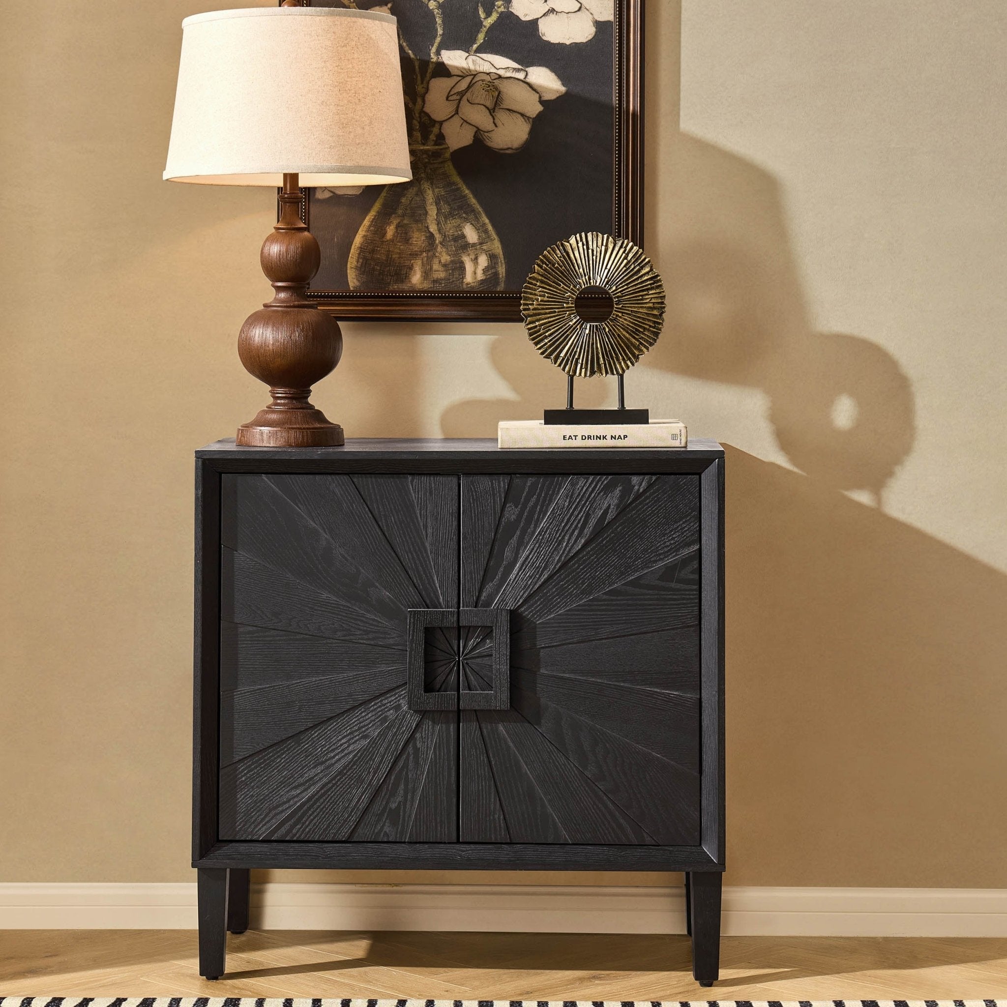 Amaya Ash 2 Door Sideboard - Black