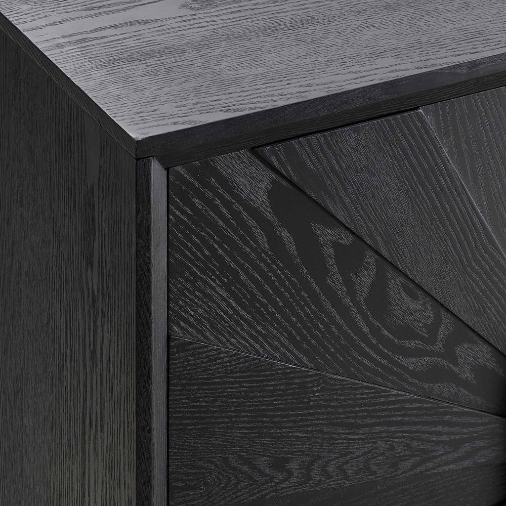 Amaya Ash 2 Door Sideboard - Black