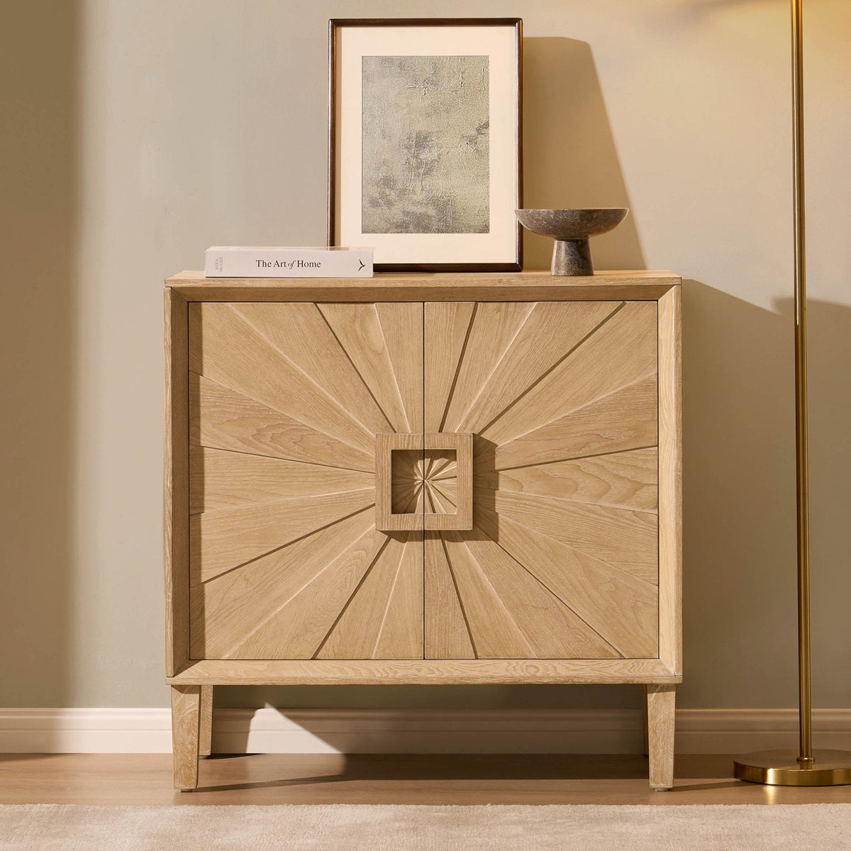 Amaya Ash 2 Door Sideboard - Light Wood