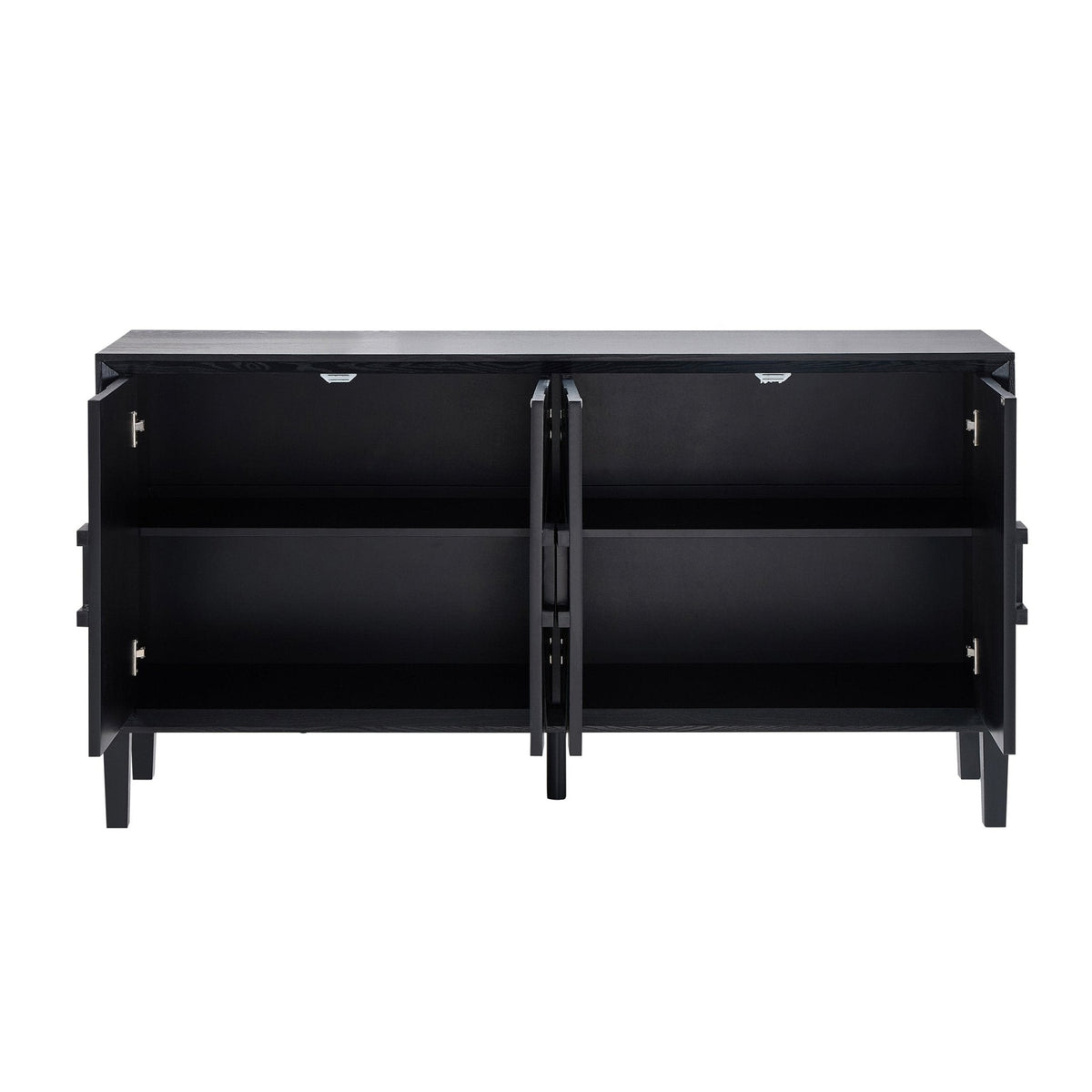 Amaya Ash 4 Door Sideboard - Black
