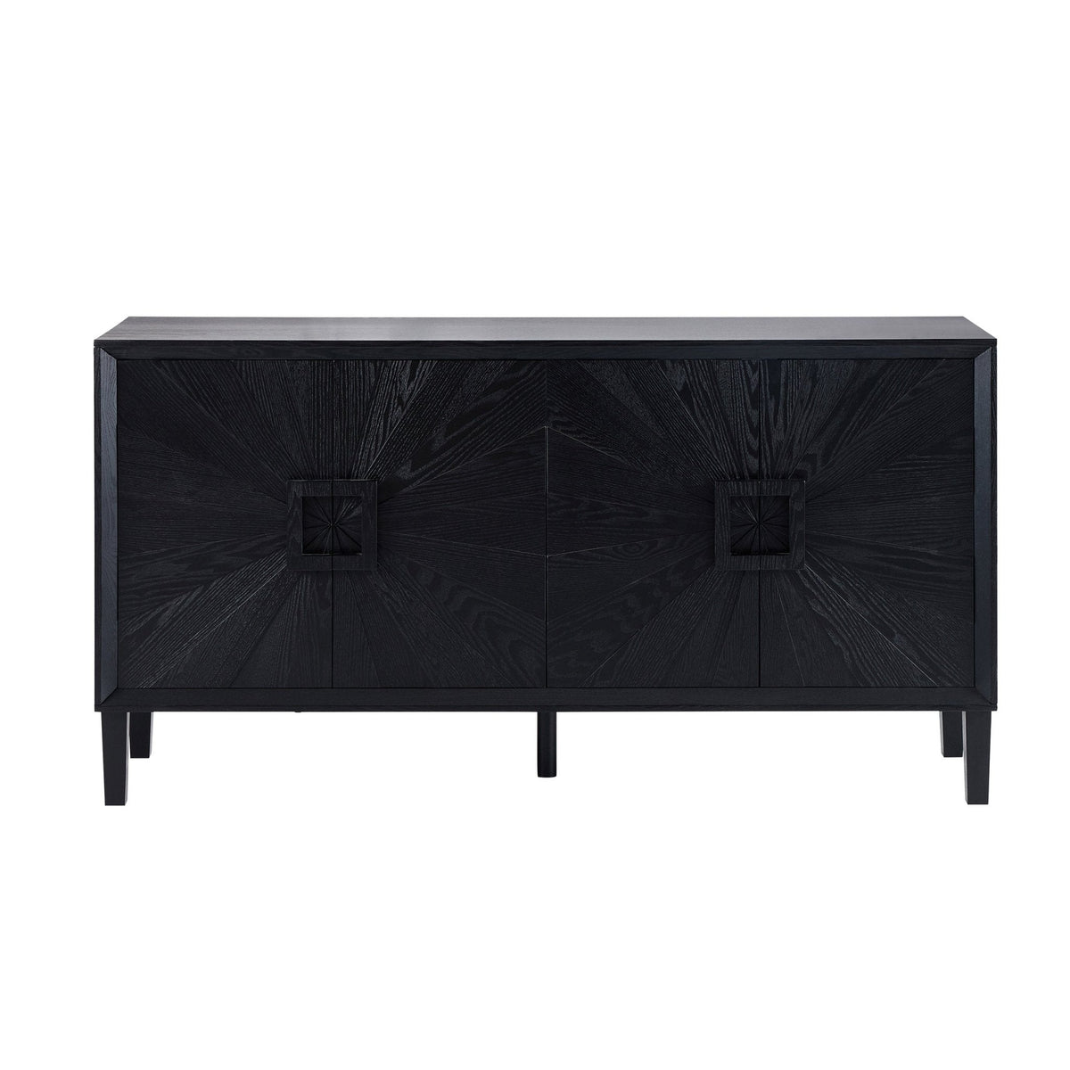 Amaya Ash 4 Door Sideboard - Black