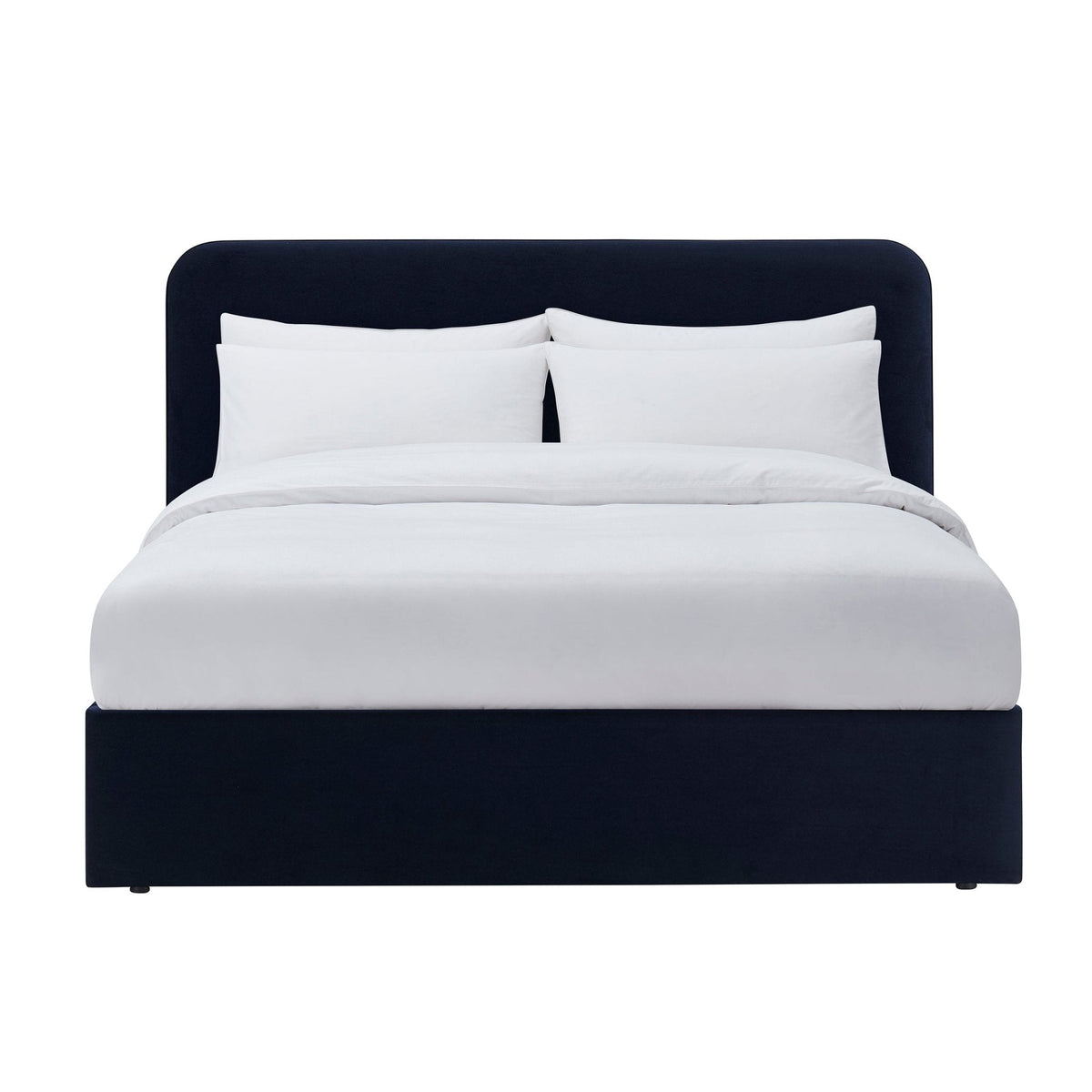 Ascot Ottoman Storage Bed - Navy