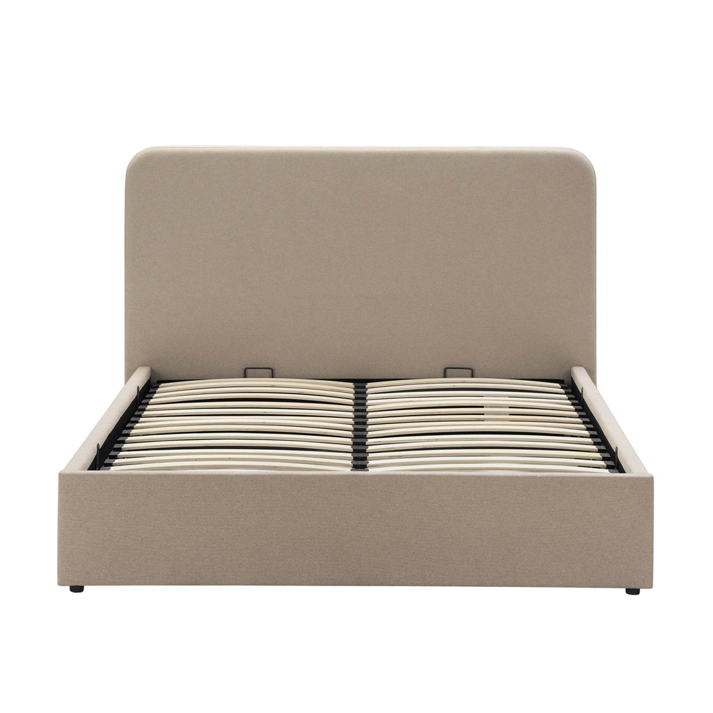 Ascot Ottoman Storage Bed - Oatmeal