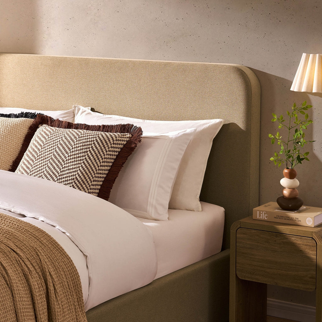 Ascot Ottoman Storage Bed - Oatmeal