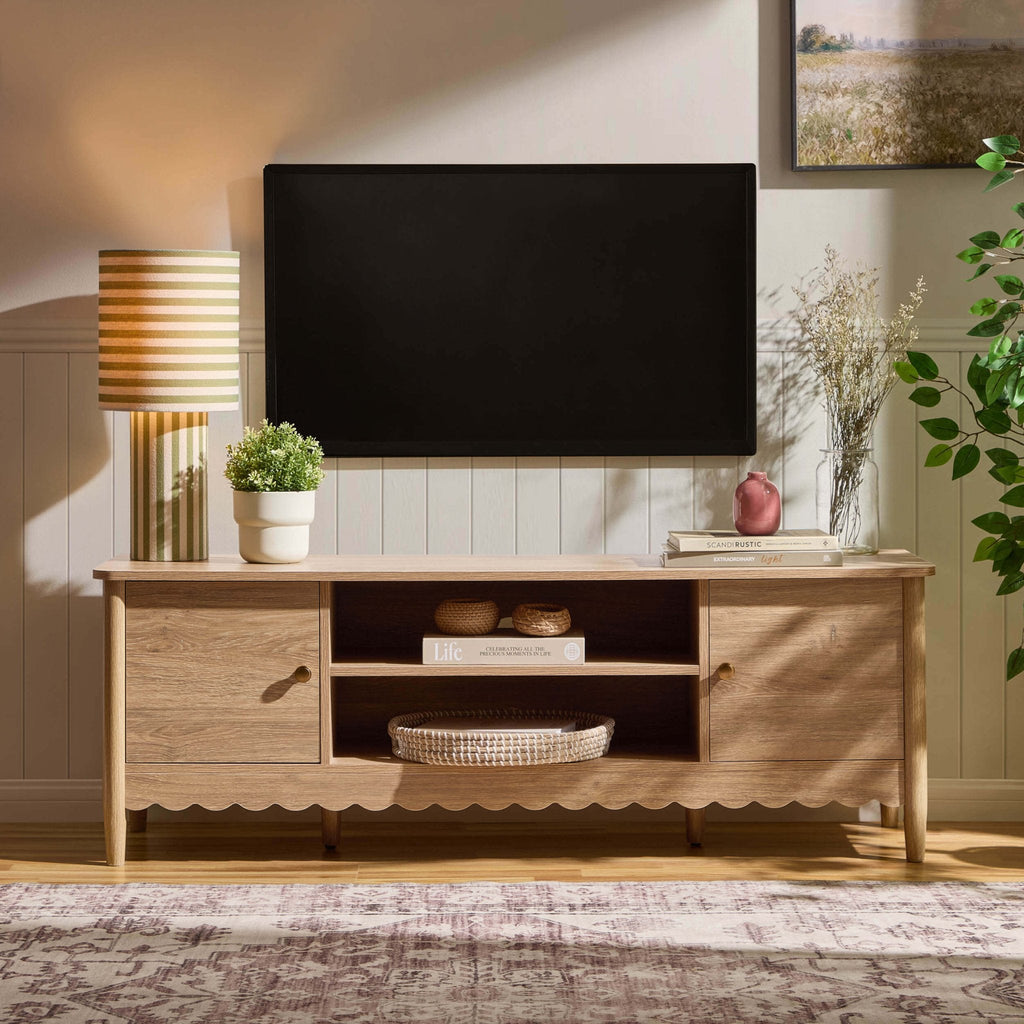 Betty Tv Unit for TVs up to 60" - Light Wood