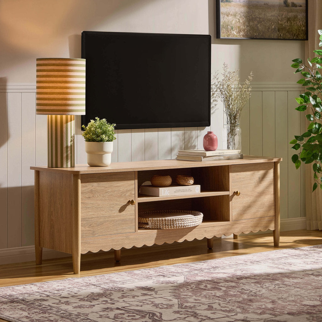 Betty Tv Unit for TVs up to 60" - Light Wood
