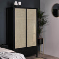 Charlie Double Wardrobe - Black