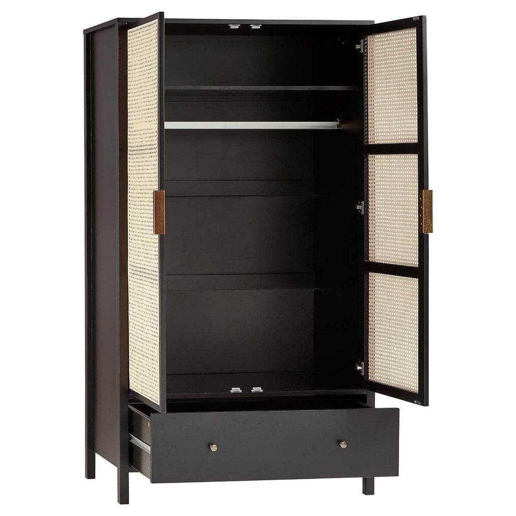 Charlie Double Wardrobe - Black