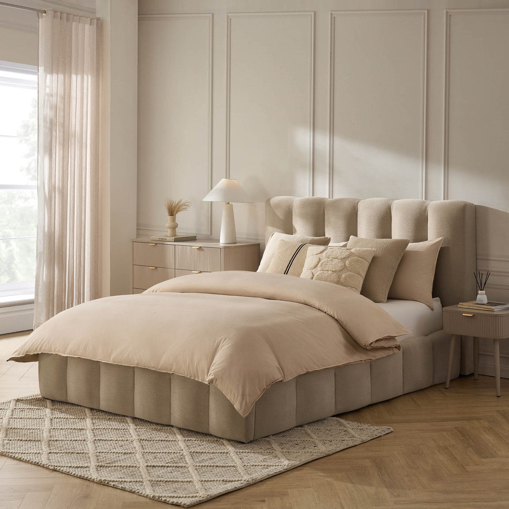 Cheshire Ottoman Storage Bed - Chenille Oatmeal