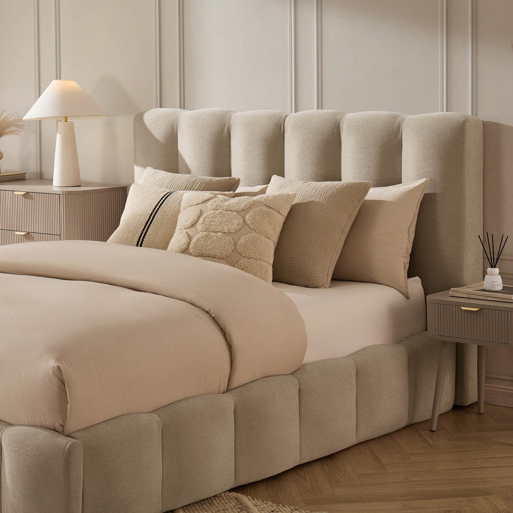 Cheshire Ottoman Storage Bed - Chenille Oatmeal